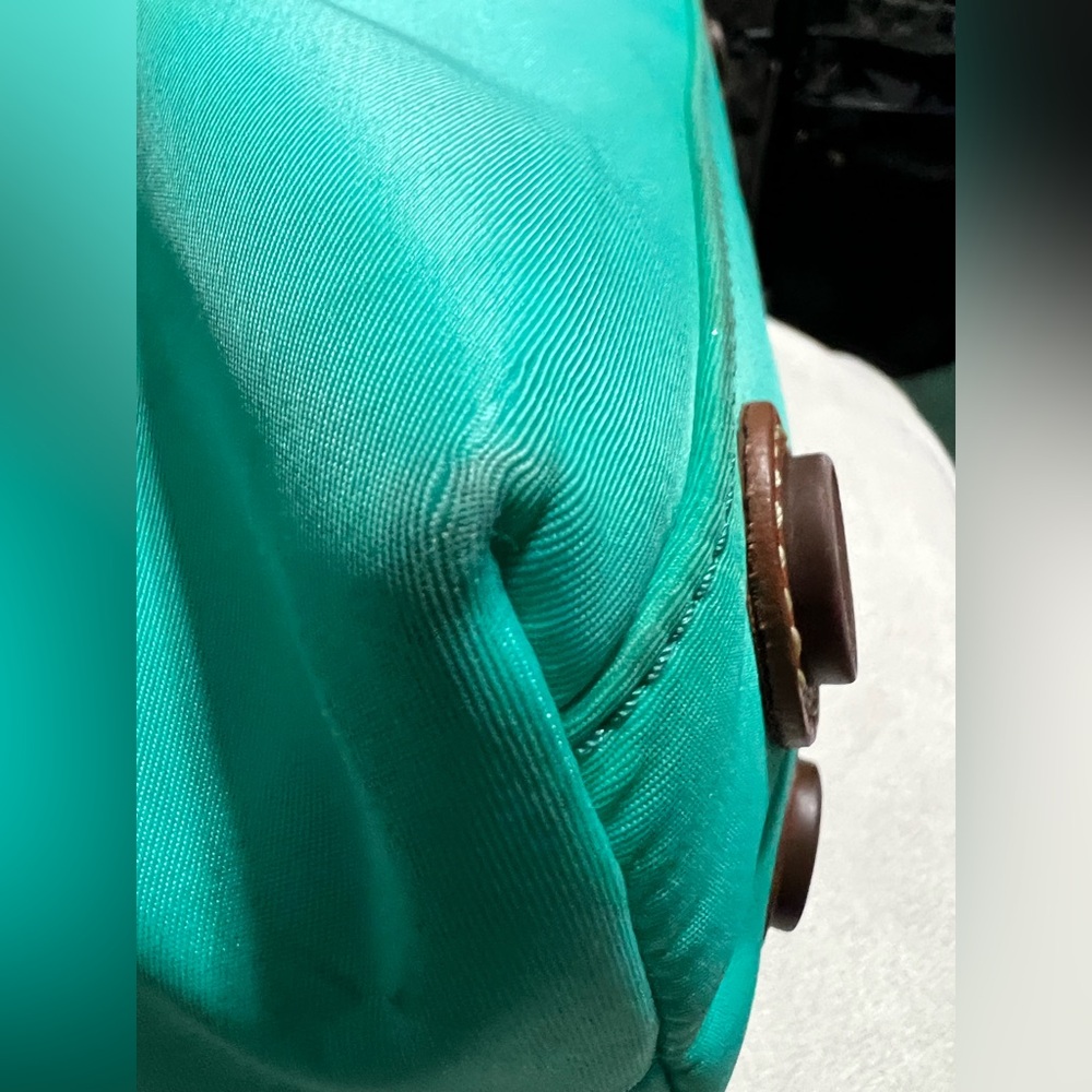 Dooney & Bourke Teal Nylon Windham Cleo Letter Carrier crossbody - Picture 16 of 16